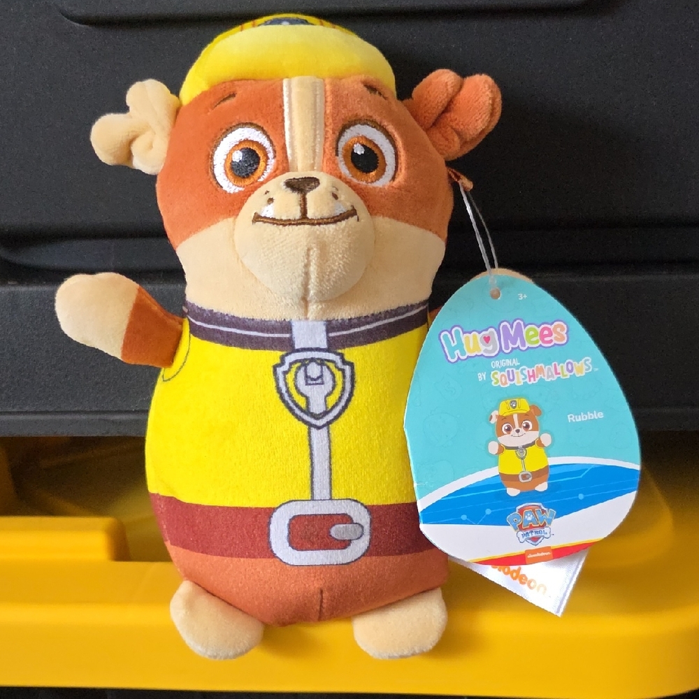 6" Rubble Paw Patrol Hugmees Squishmallow Nickelodeon